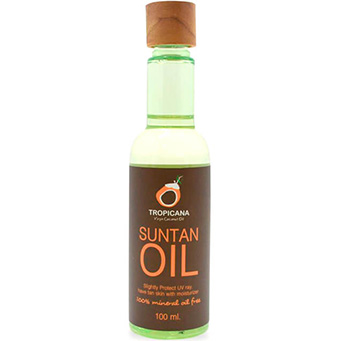 Натуральное кокосовое масло для загара Tropicana Suntan Oil 100 мл. Таиланд